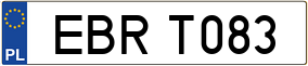 Trailer License Plate